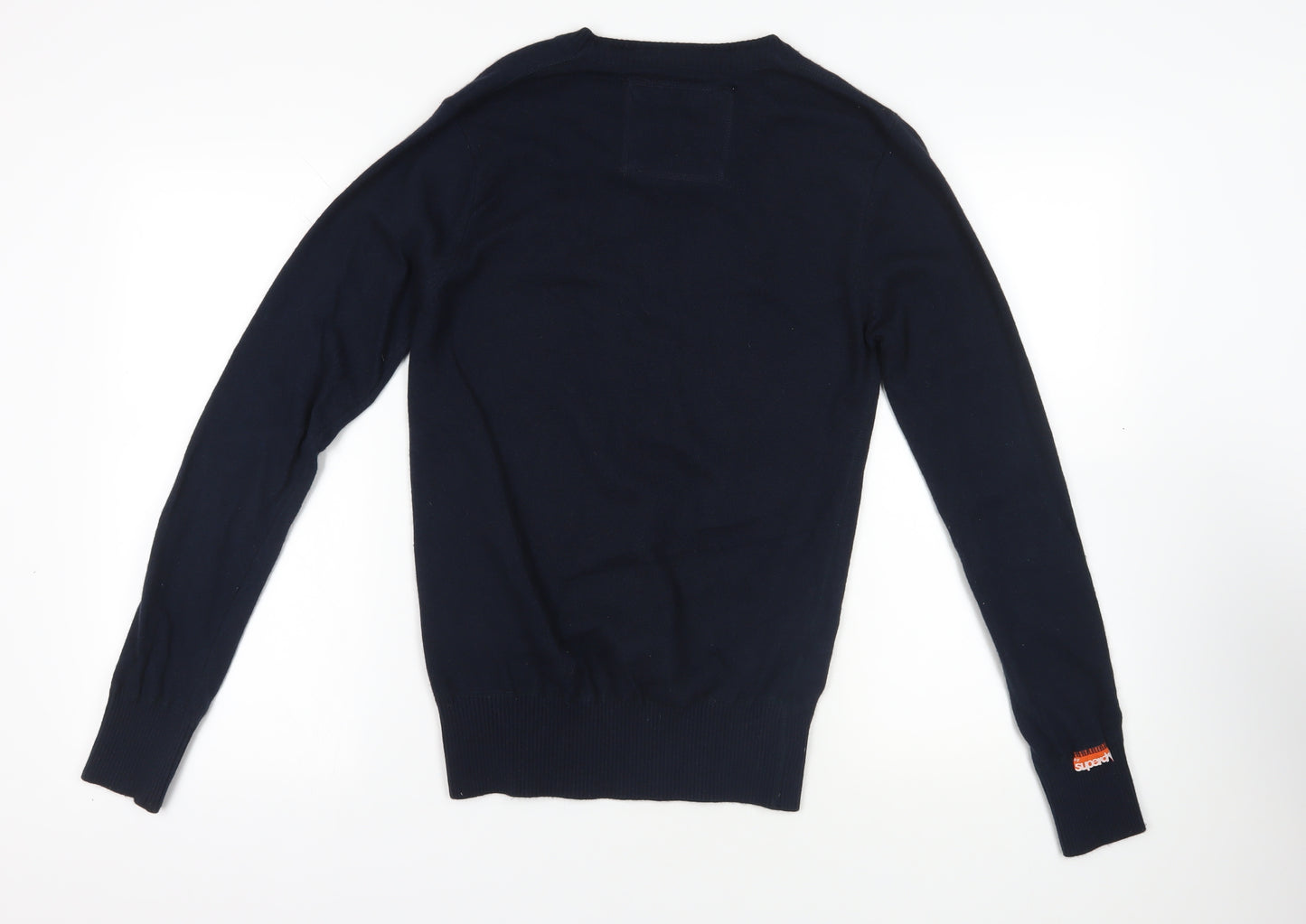 Superdry Blue Pullover Jumper with Logo S