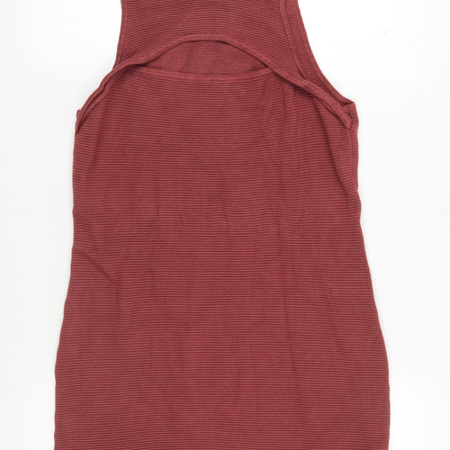 Abercrombie & Fitch Red Striped Tank Dress L