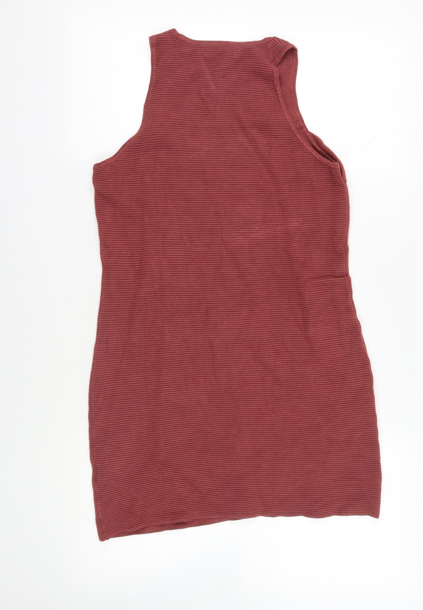 Abercrombie & Fitch Red Striped Tank Dress L