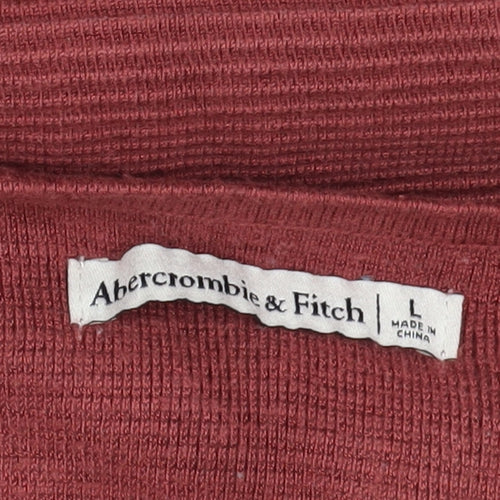 Abercrombie & Fitch Red Striped Tank Dress L