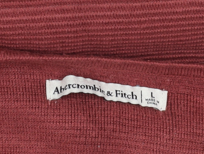 Abercrombie & Fitch Red Striped Tank Dress L