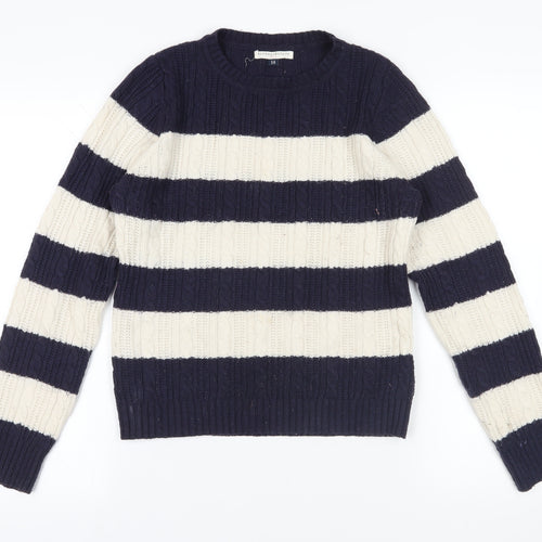 Blonde + Blonde Striped Cable Knit Jumper, Size 14