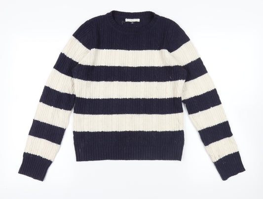 Blonde + Blonde Striped Cable Knit Jumper, Size 14