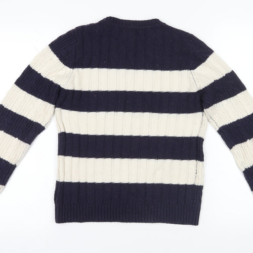 Blonde + Blonde Striped Cable Knit Jumper, Size 14