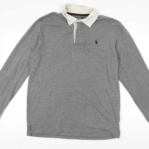 Polo Ralph Lauren Grey Collared Pullover Jumper L