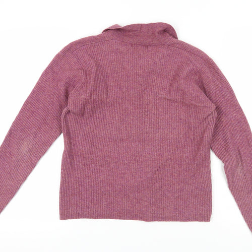 Monsoon Purple Collared Cardigan - Size 16
