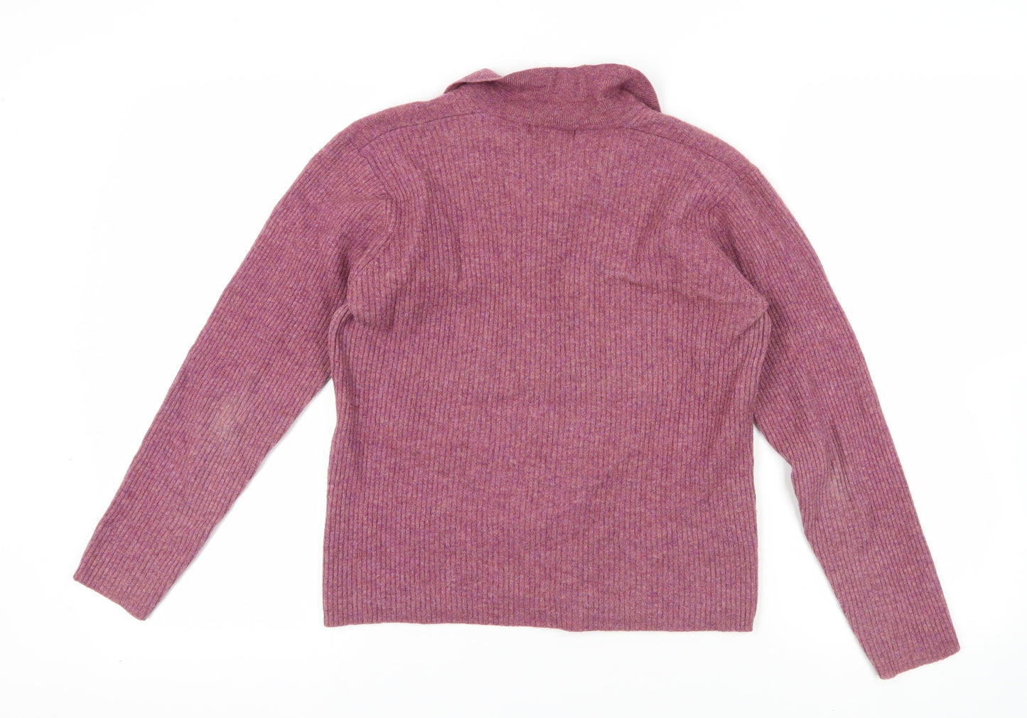 Monsoon Purple Collared Cardigan - Size 16