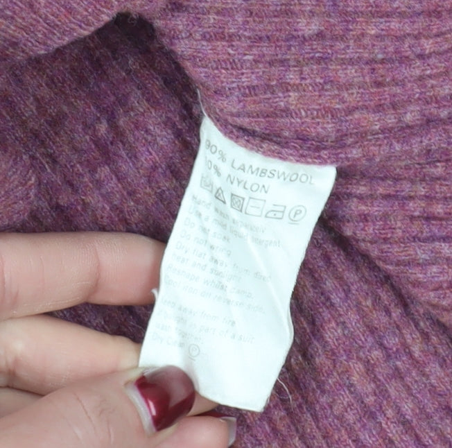 Monsoon Purple Collared Cardigan - Size 16