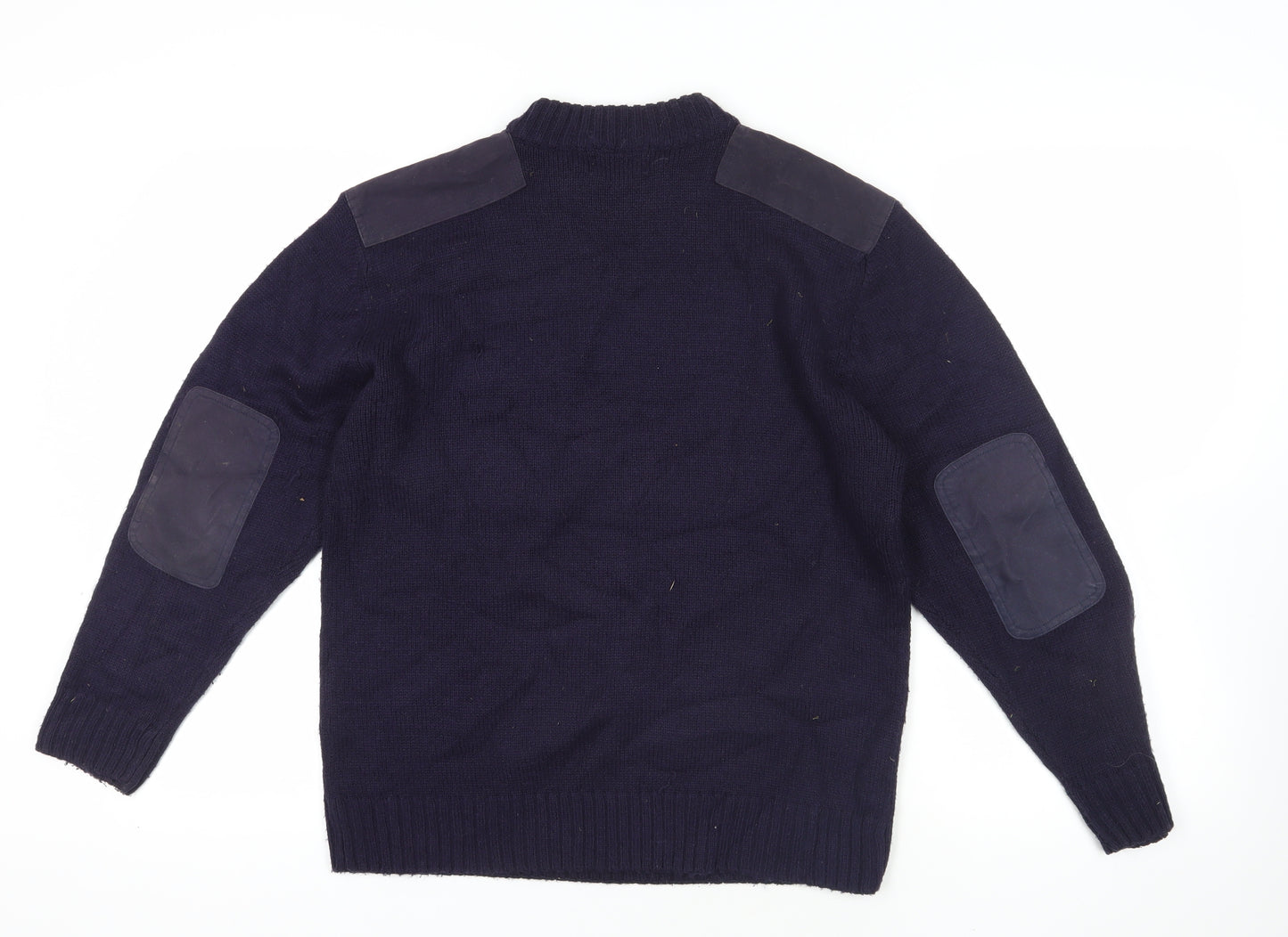 Workwear Black Pullover Jumper, Size S, Crew Neck