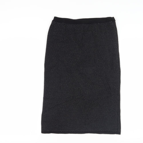 East Black Wool Skirt - Size S, Elegant Pencil Style