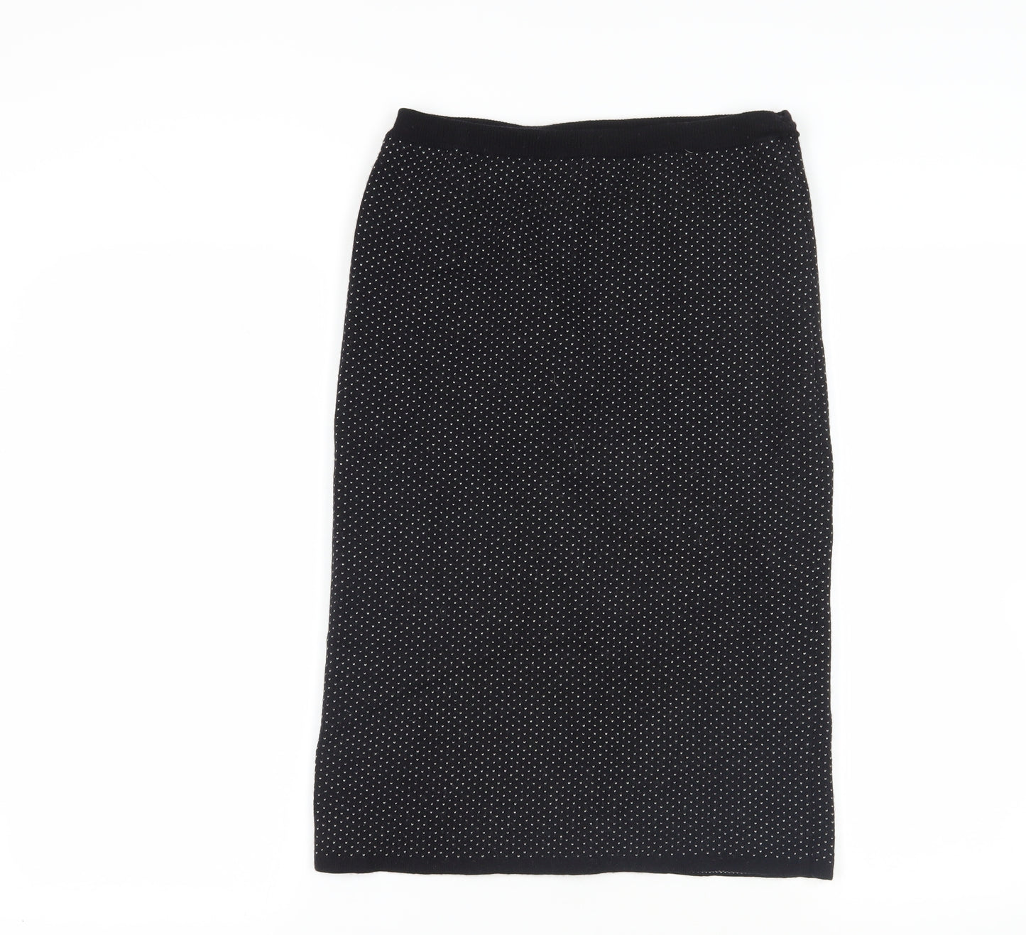 East Black Wool Skirt - Size S, Elegant Pencil Style