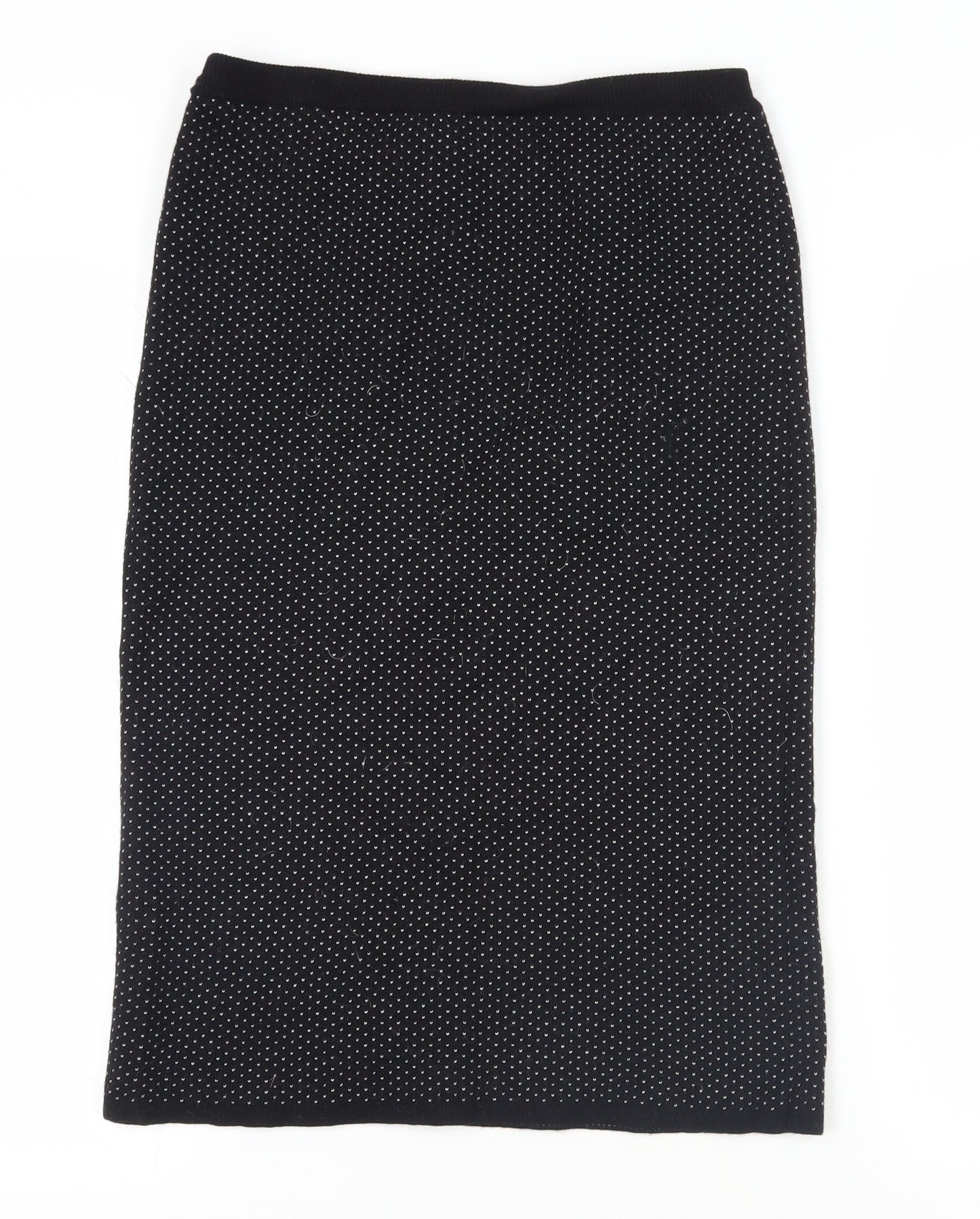 East Black Wool Skirt - Size S, Elegant Pencil Style