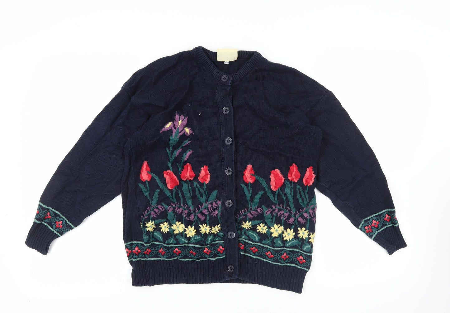 Concept Knitwear Floral Cardigan - Multicoloured, Size Unspecified