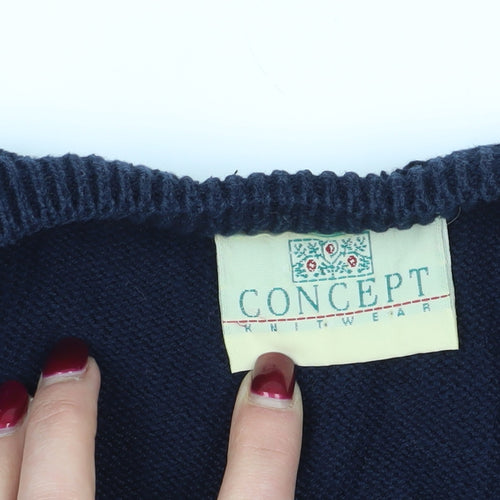 Concept Knitwear Floral Cardigan - Multicoloured, Size Unspecified