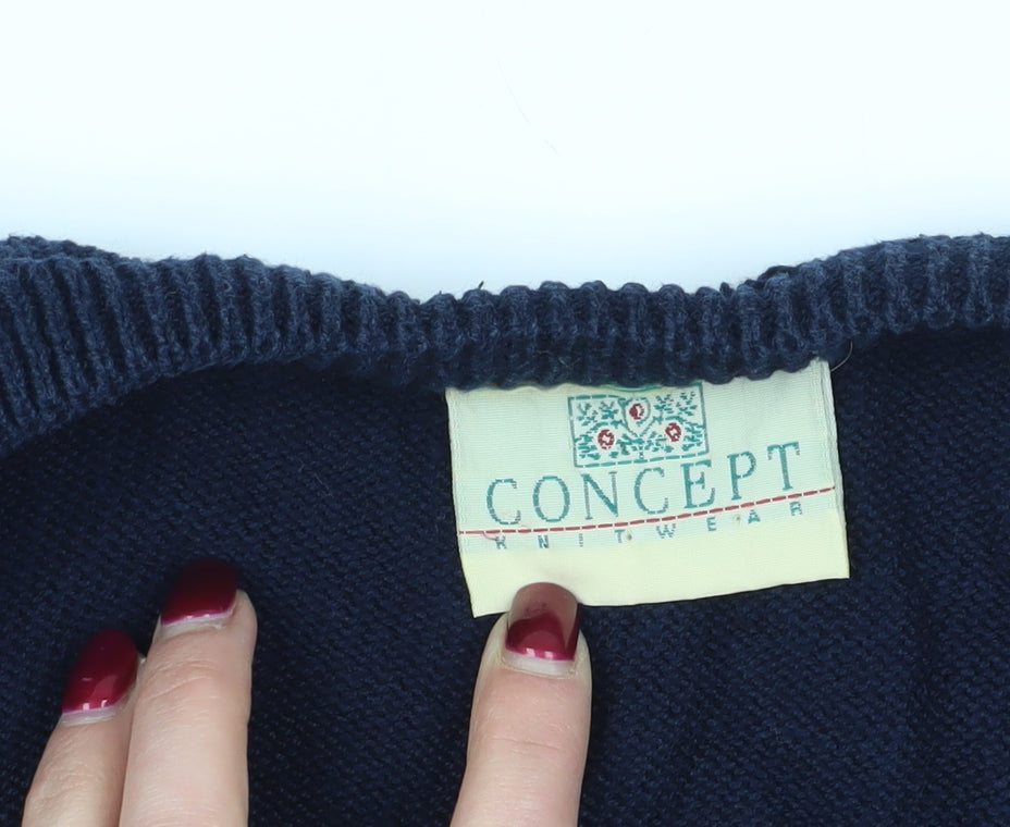 Concept Knitwear Floral Cardigan - Multicoloured, Size Unspecified