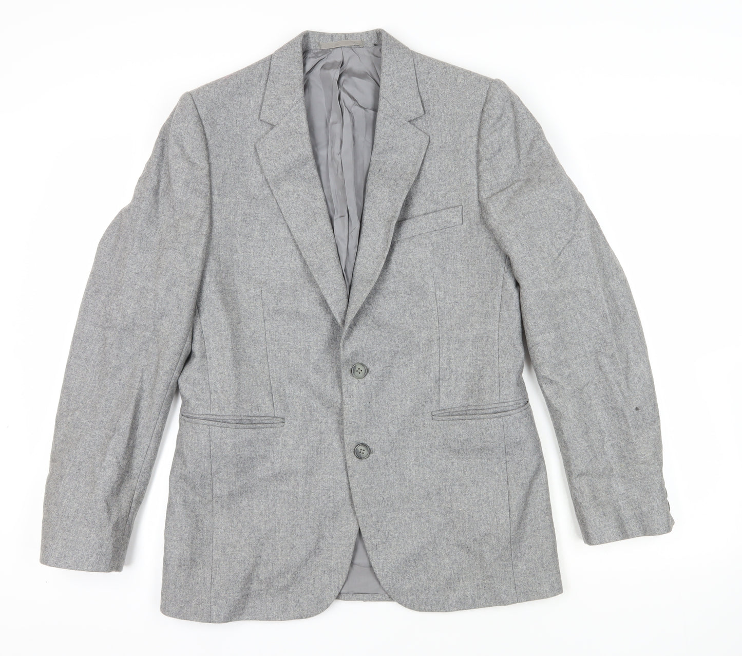 Falconry Designs Grey Blazer Size 38, Single-Breasted, Formal