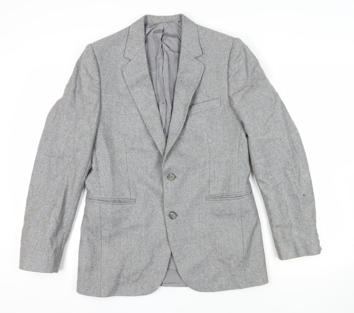 Falconry Designs Grey Blazer Size 38, Single-Breasted, Formal