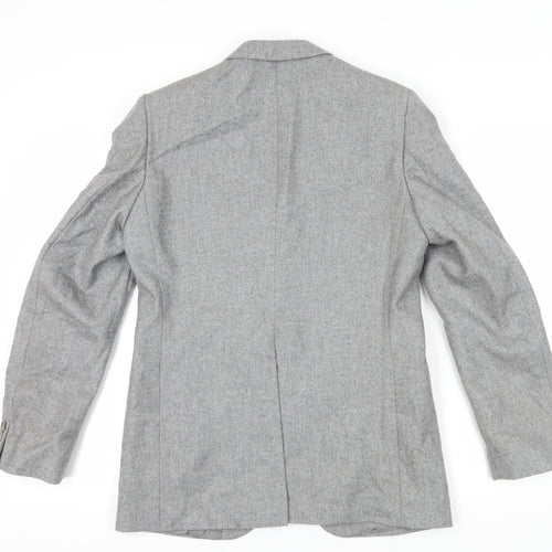 Falconry Designs Grey Blazer Size 38, Single-Breasted, Formal