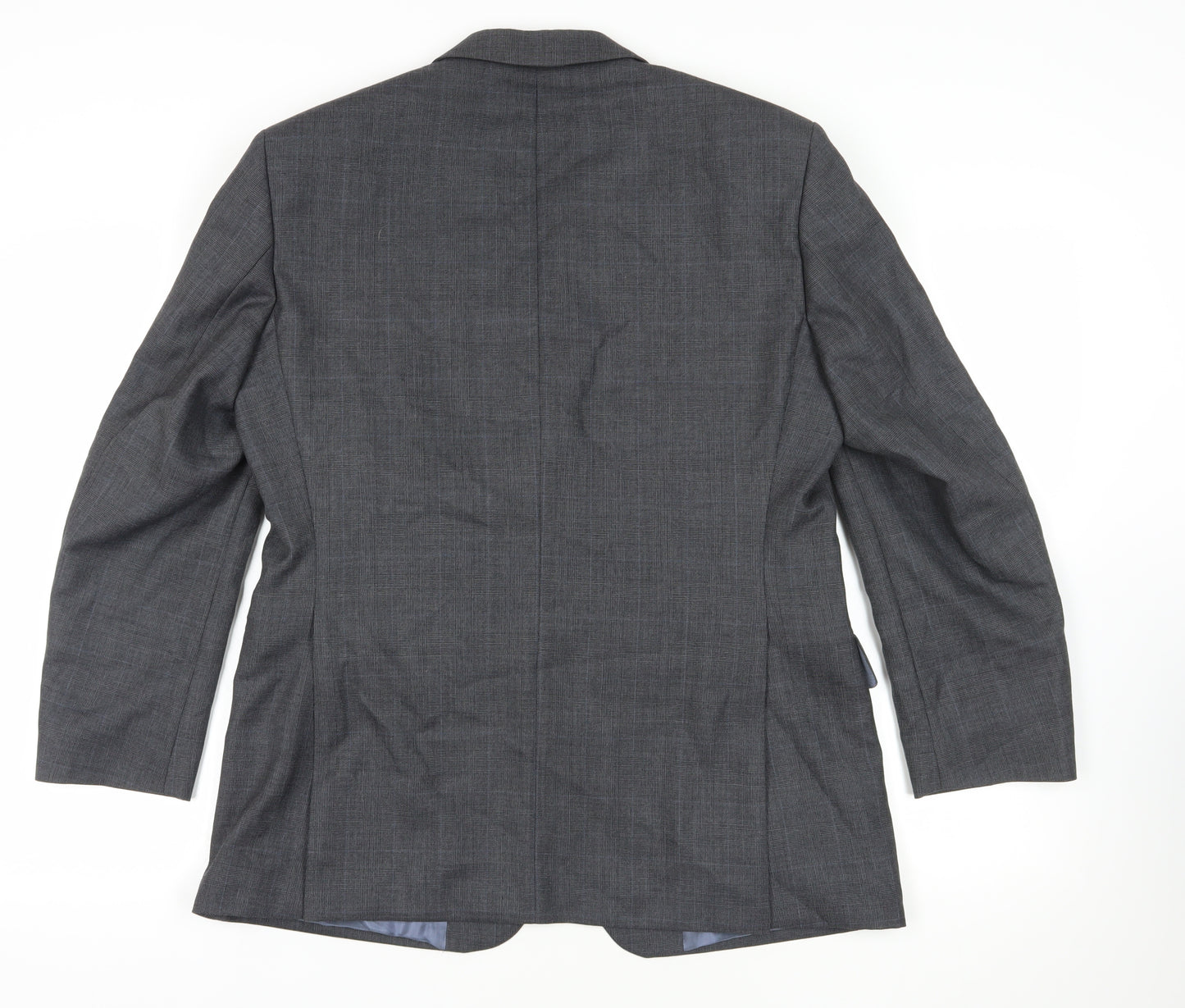 Berwin & Berwin Grey Wool Blazer, Size M, Two-Button