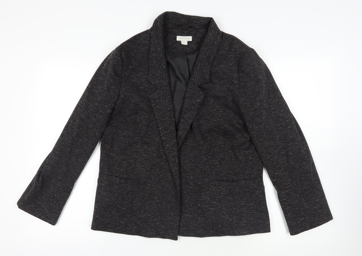 Monsoon Black Blazer, Size 16, Versatile Women's Jacket