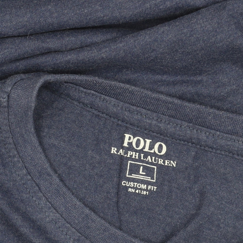 Polo Ralph Lauren Blue T-Shirt, Size L, Slim Fit