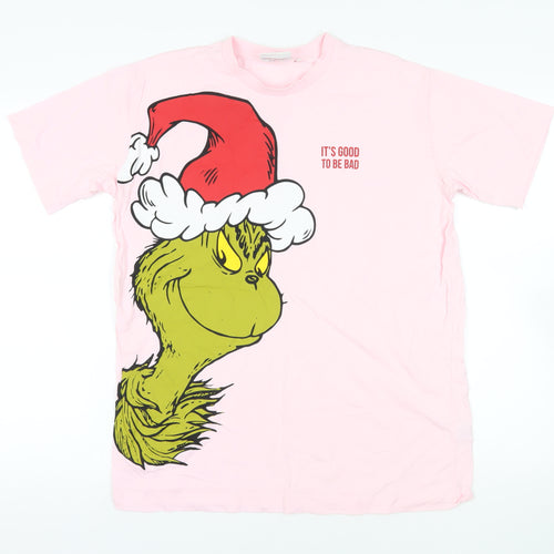 The Grinch Pink Crew Neck T-Shirt, Size S