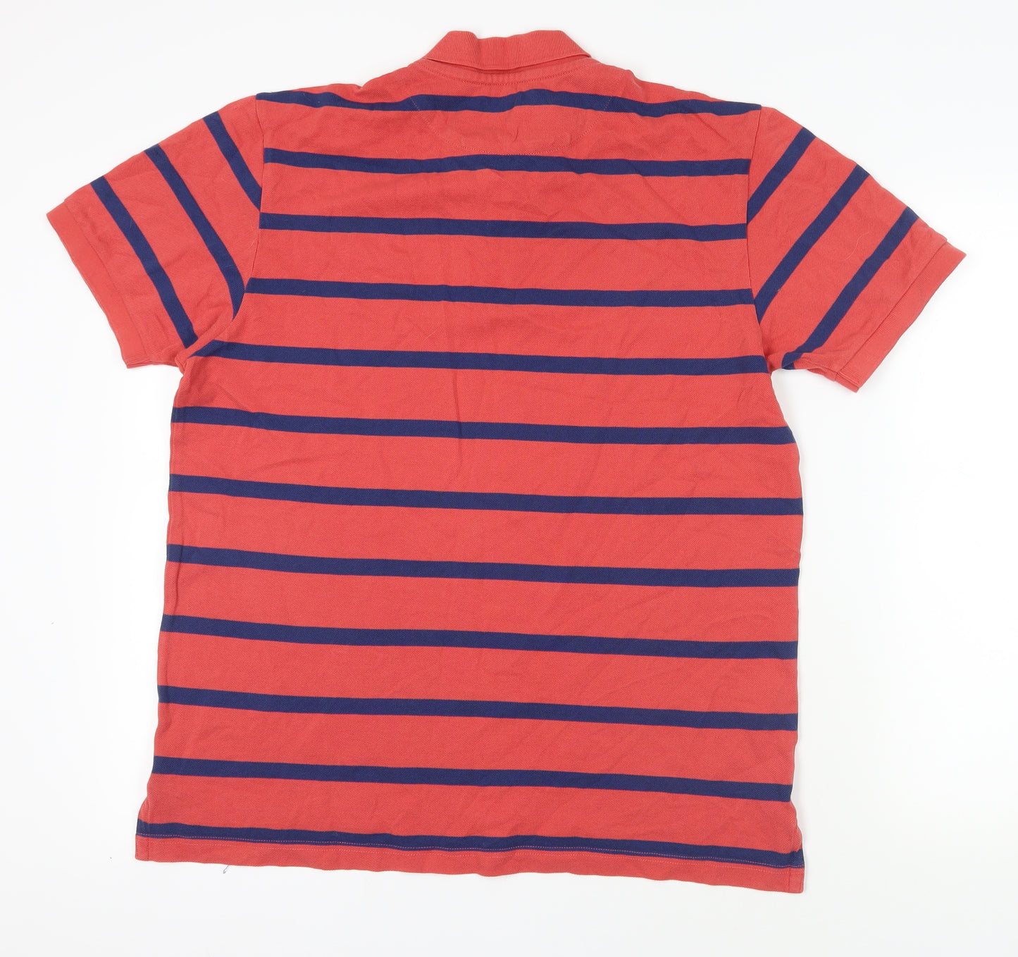 Charles Tyrwhitt Red Striped Polo Shirt, Size L