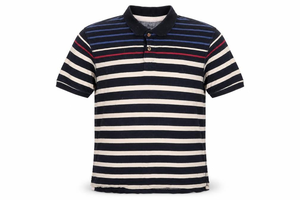 One Valley Striped Polo Shirt Multi L