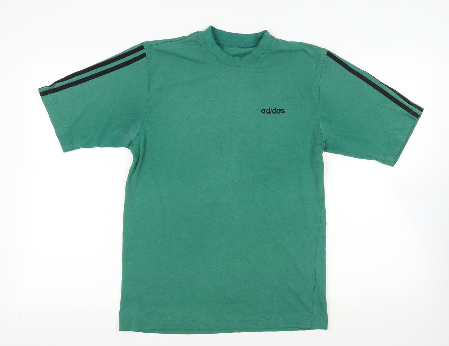 adidas Green Medium Logo T-Shirt for Men