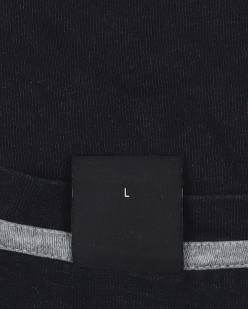 BOSS Black Sleeveless Cotton T-Shirt, Size L, Logo Accent