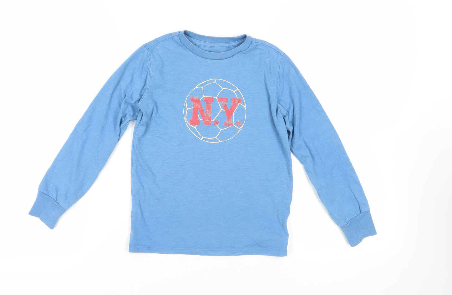 Gap Kids Blue Graphic Long Sleeve T-Shirt 6-7 Years