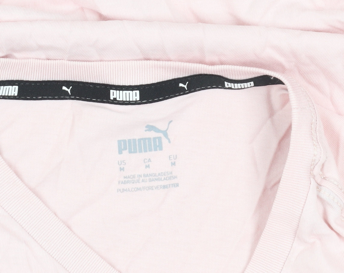 Puma Pink Women's Basic T-Shirt Size 12