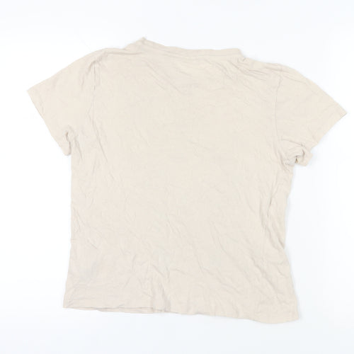 Urban Outfitters Beige Floral Nature T-Shirt L