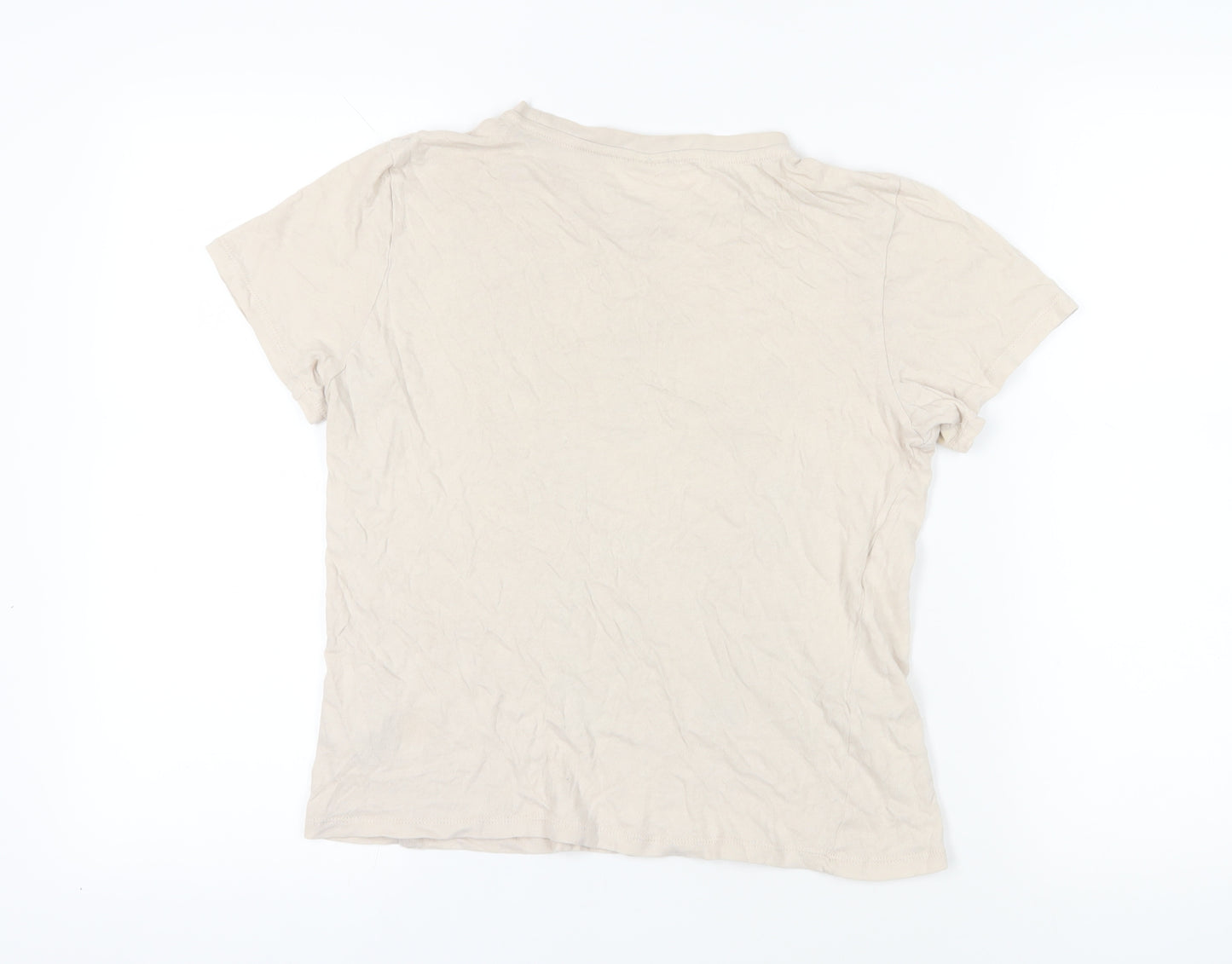 Urban Outfitters Beige Floral Nature T-Shirt L