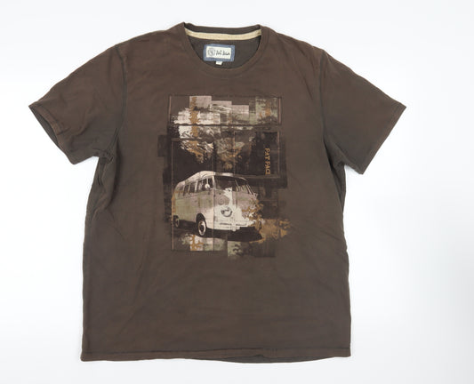 Fat Face Brown XL Vintage Campervan T-Shirt