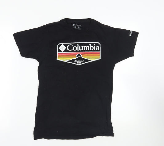 Columbia Black T-Shirt S - Classic Unisex Cotton Tee