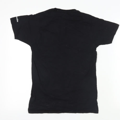 Columbia Black T-Shirt S - Classic Unisex Cotton Tee