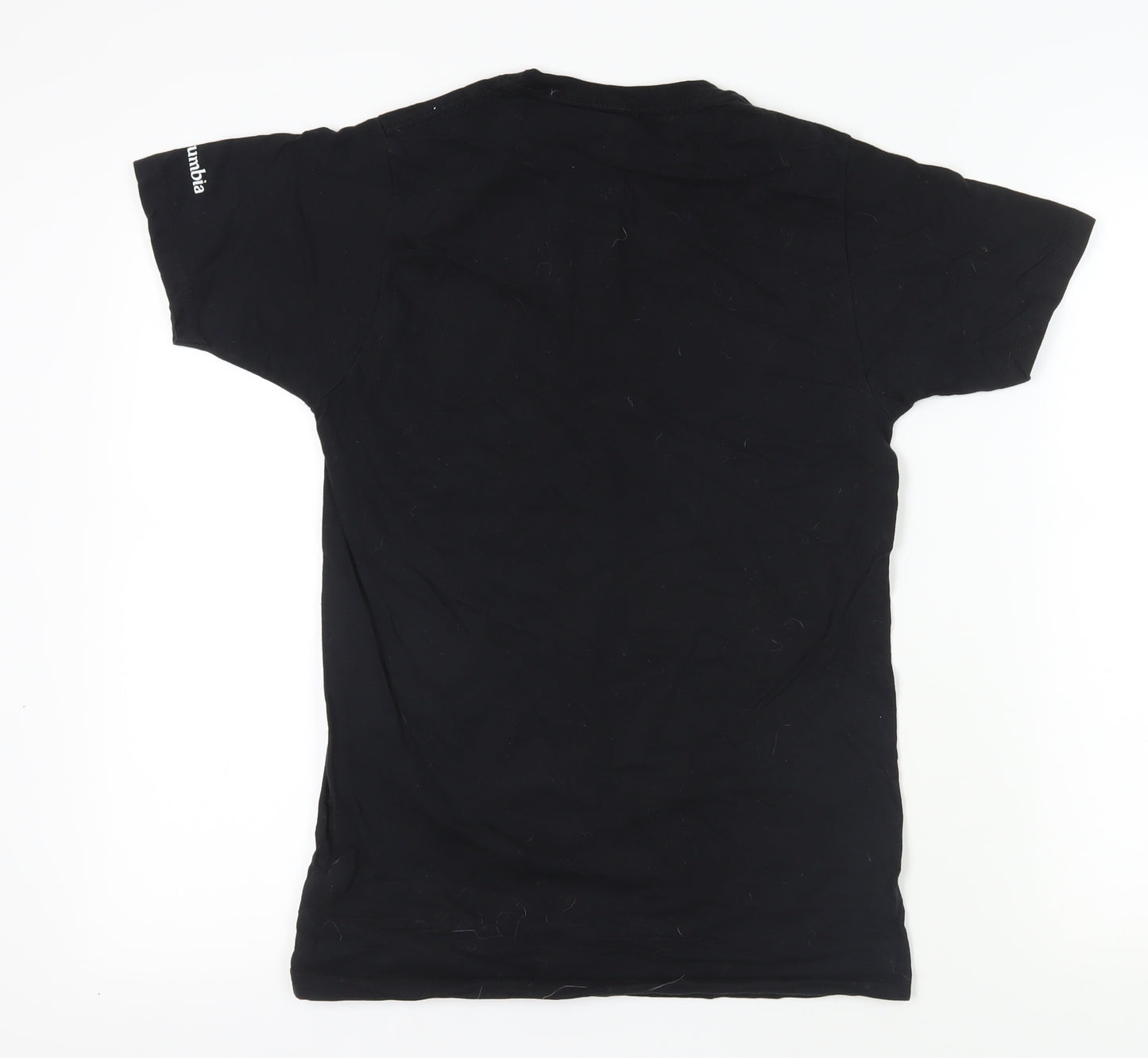 Columbia Black T-Shirt S - Classic Unisex Cotton Tee