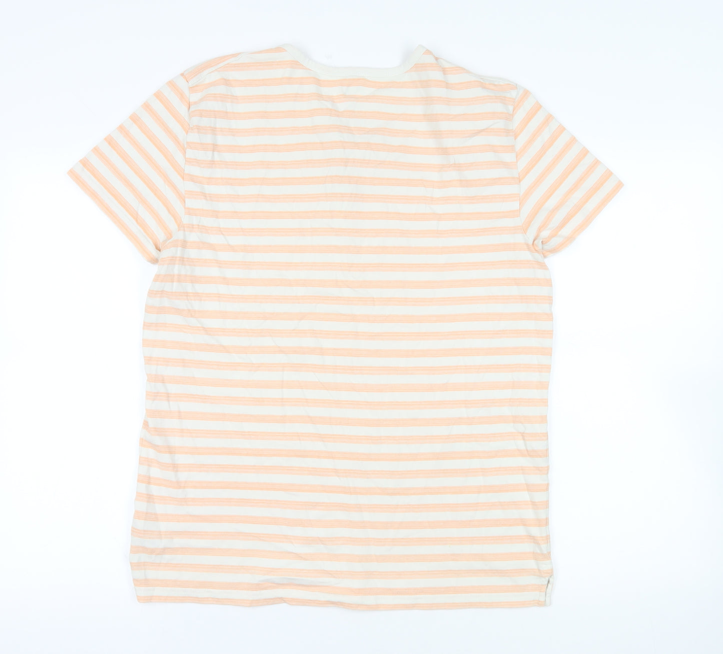 A|X Armani Exchange Henley Striped T-Shirt L