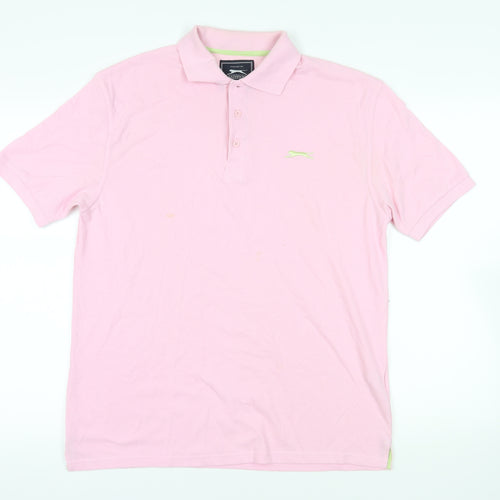 Slazenger Pink Polo Shirt Medium