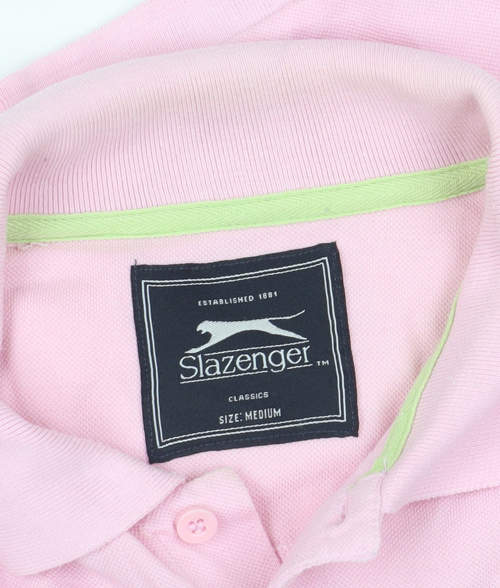 Slazenger Pink Polo Shirt Medium