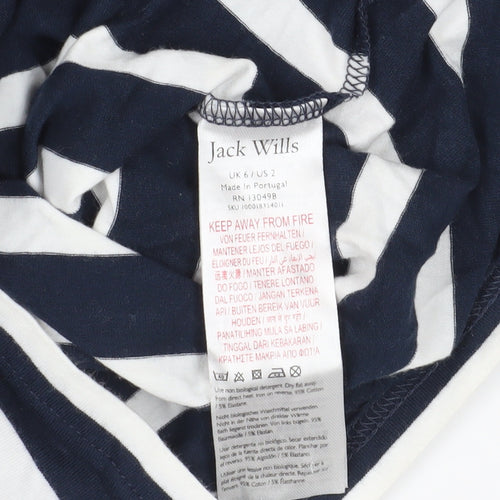 Jack Wills Stripe T-Shirt Dress, UK 6