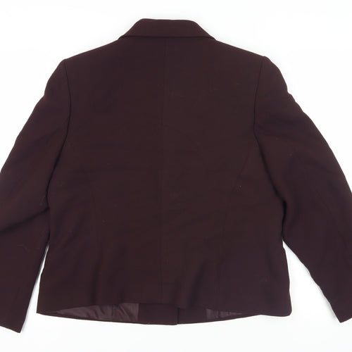 Marks and Spencer Burgundy Blazer Size 18 Petite