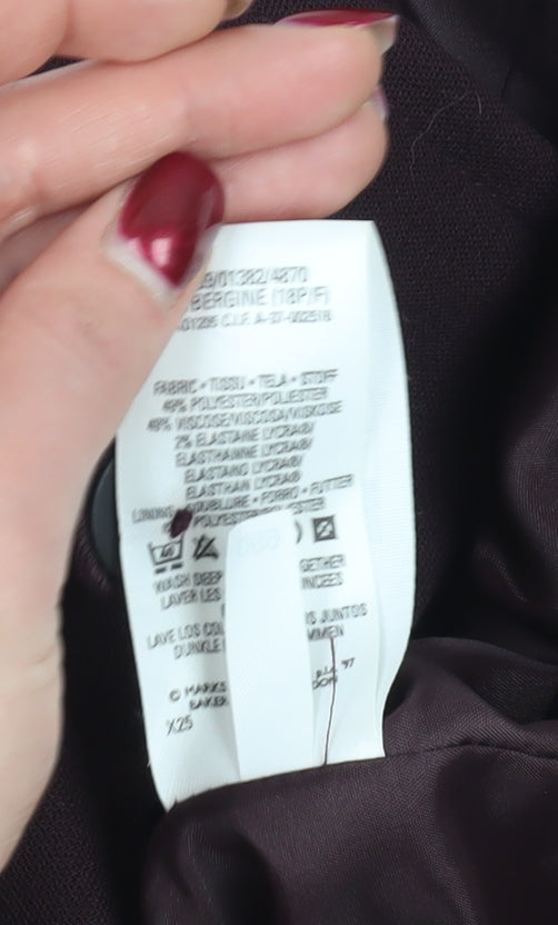 Marks and Spencer Burgundy Blazer Size 18 Petite