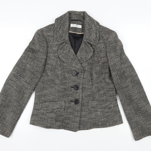 Planet Grey Tweed Blazer, Size 12, Classic Style