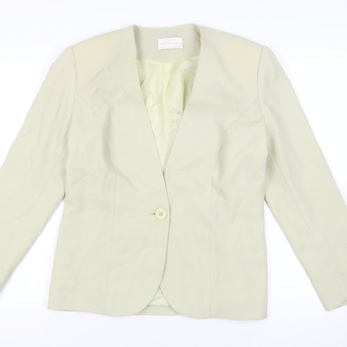 Mandy Marsh Beige Wool Blazer Size 10