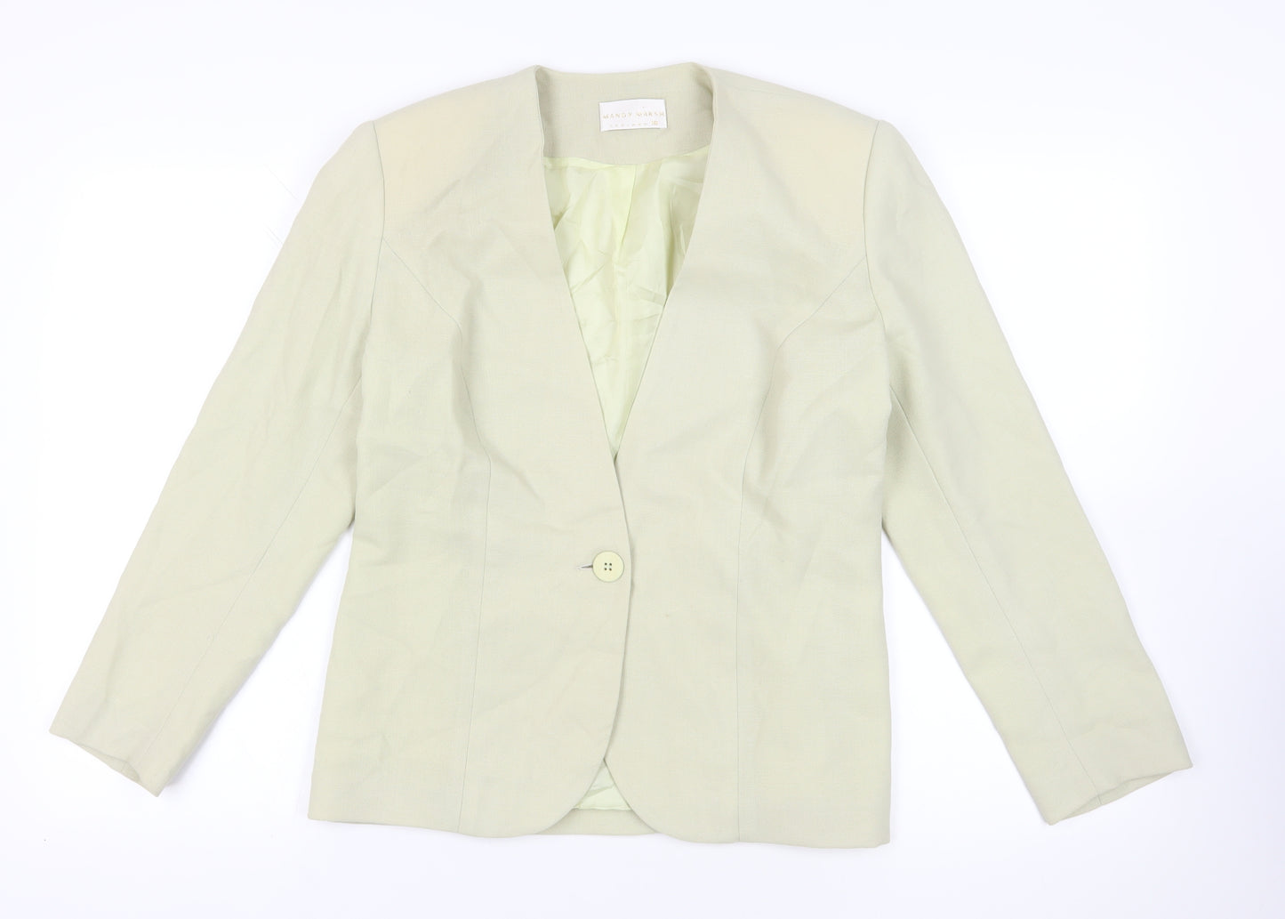 Mandy Marsh Beige Wool Blazer Size 10