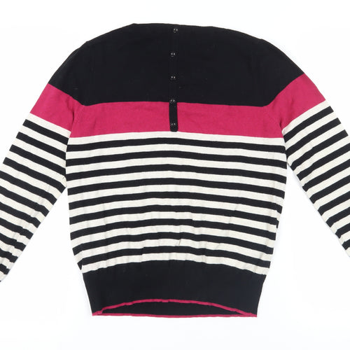 Red Herring Striped Multicoloured Jumper Size 12