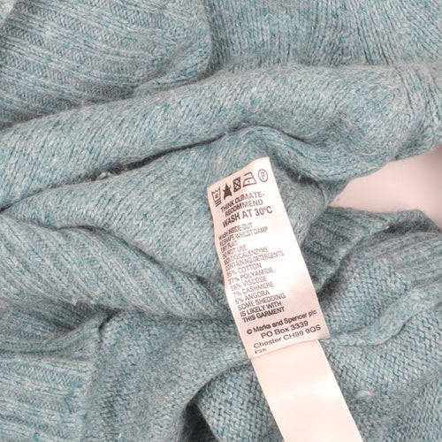 Marks and Spencer Blue Wrap Jumper, Size 12