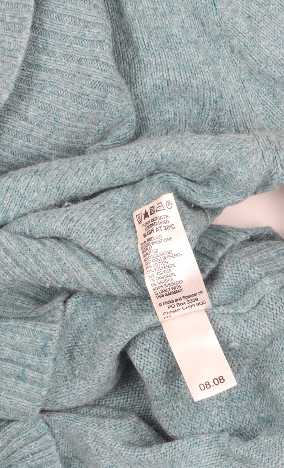 Marks and Spencer Blue Wrap Jumper, Size 12